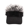 Casual Concise Men Women Sun Shade Adjustable Sun Visor Baseball Cap With Spiky Hairs Wig Spiked Wigs Baseball Hat 2
