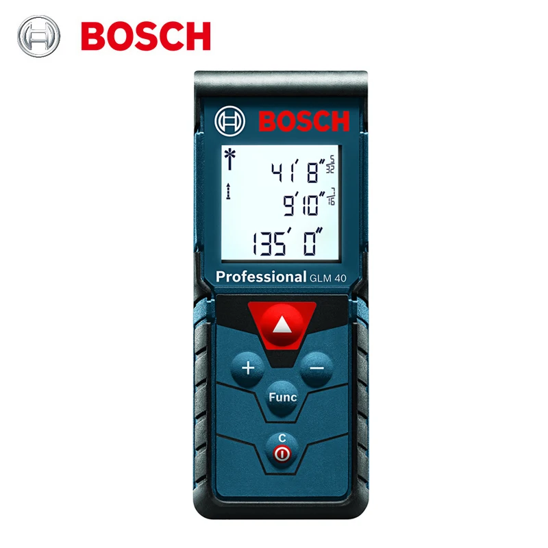 

Лазерный измеритель Bosch GLM 40, измеритель расстояния 40 м/135 футов, Высокоточный Ручной уличный мини-измерительный прибор