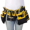 600D Oxford Pocket Tool Pouch Adjustable Tool Waist Bag Belt with Pockets Holder Storage Bag for Woodworkers Electricians 2