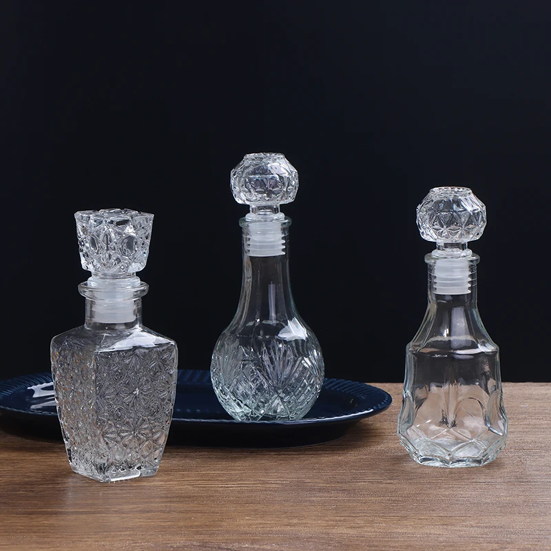 1Pc 100/150ml Transparent Glass Cup Whiskey Decanter Party Barware Whiskey Glass Bottle For Liquor  Bourbon Barware - 3