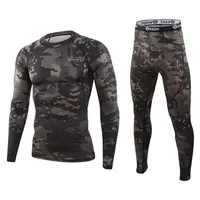 Hiver Top qualité nouveaux sous-vêtements thermiques hommes sous-vêtements ensembles compression polaire sueur séchage rapide thermo sous-vêtements hommes vêtements 1