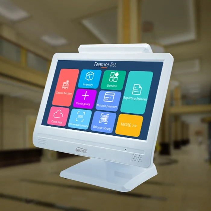 

Gilong 15.6 All in one electronic cash register / pos systems for sale