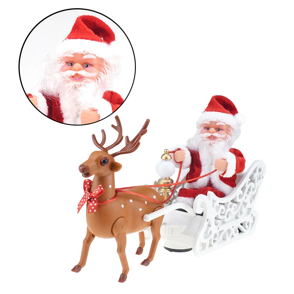 

Christmas Decorations Santa Ornament Electric Xmas Party with Music Pendant Toy