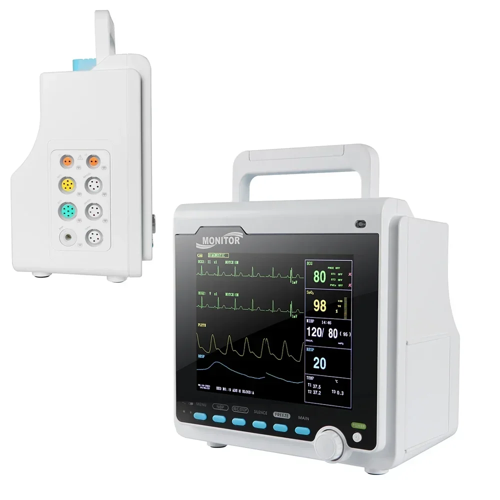 CMS6000 Portable Veterinary Monitor Oximeter detector Monitor 8" Pet Vital Sign