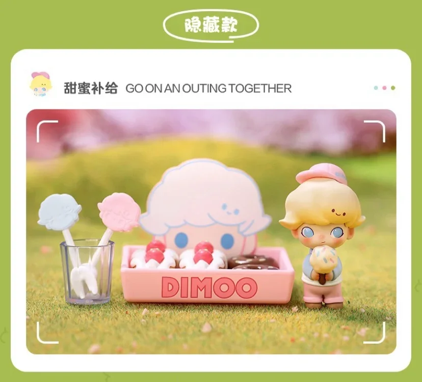 thumbnail image 1 of POP MART DIMOO Go On An Outgonging Together Series Blind Box Cute Anime Action Figure Cartoon Desktop Model Girls Birthday Gifts, 1 of 5