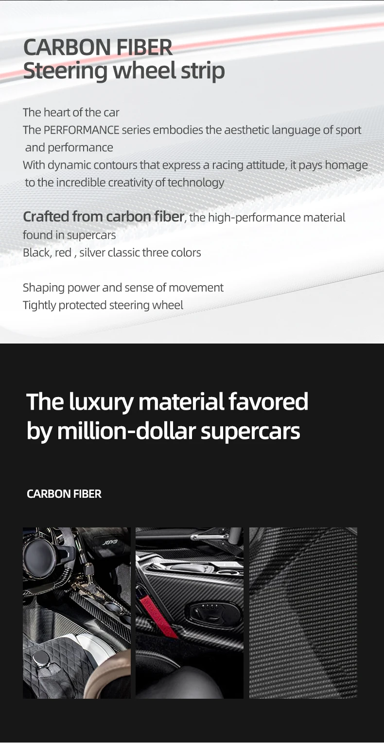 Für Tesla Modell 3 2017-2022 Modell Y 2019-2024 Carbon Faser Lenkrad Panel Trim Streifen Aufkleber auto Innen Tuning Zubehör – Detail 2