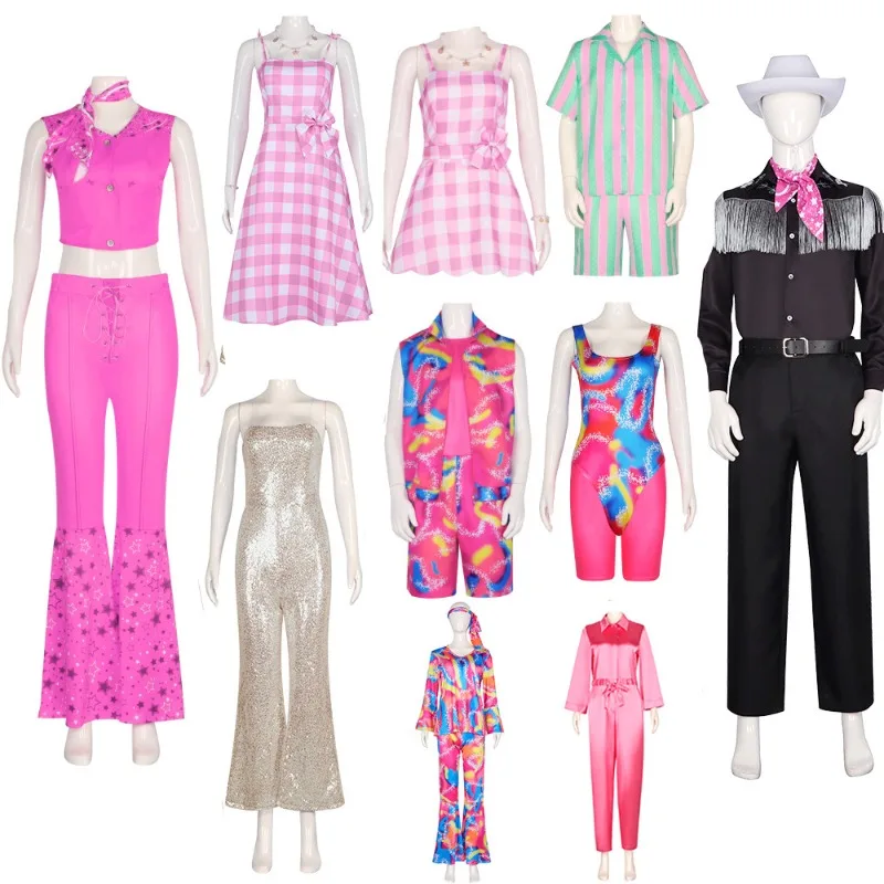 Movie Barbiee Cosplay Outfit Ken Cos Costume Halloween Party Costume Uomo Donna Performance Outfit Dress Tuta Uniforme