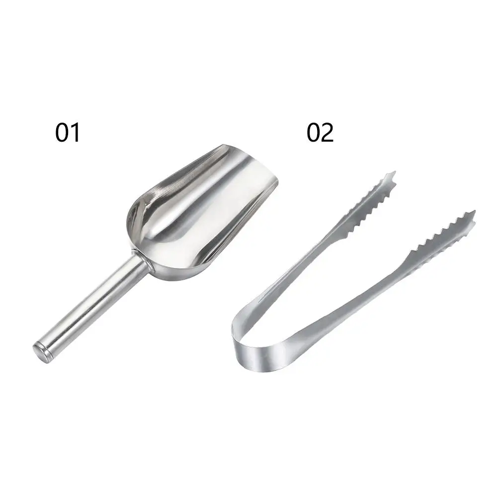 Multi-function 1PC 8-inch Ice Shovel 6-inch Ice Clip Party Candy Cake Clip Flour Grain Food et BBQ Home Kitchen tongs