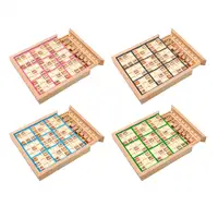Wooden Sudoku Board Math Toy Toys Montessori Puzzles Portable Learning Toy Playset for Kids Christmas Gift 1