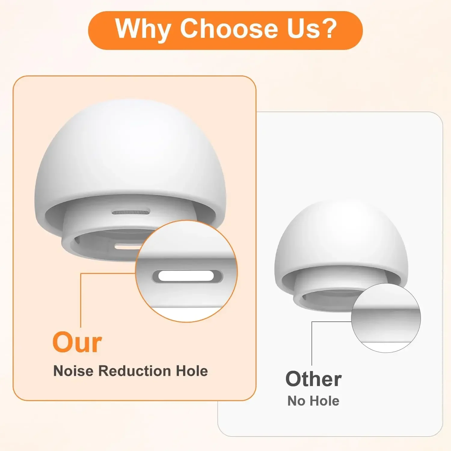 Replacement  Earbud Tips for Airpods Pro 1/2 Silicone Earphone Protective Cover Noise Reduction Pad Ear Tip for Air Pods Pro