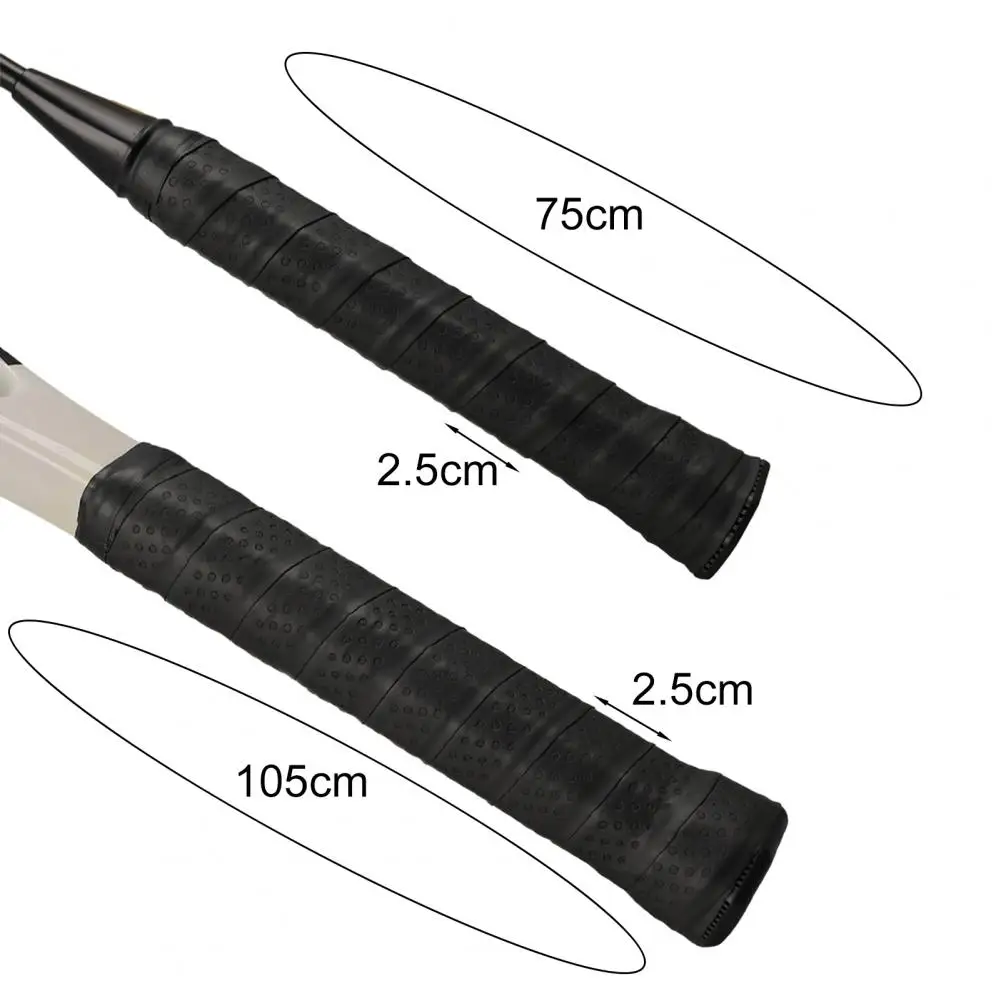 Tennis Racket Grip Tape Faux Leather Self-adhesive Anti-slip Racket Protection Sleeve Shockproof Racquet Baseball Bat Grip Tape