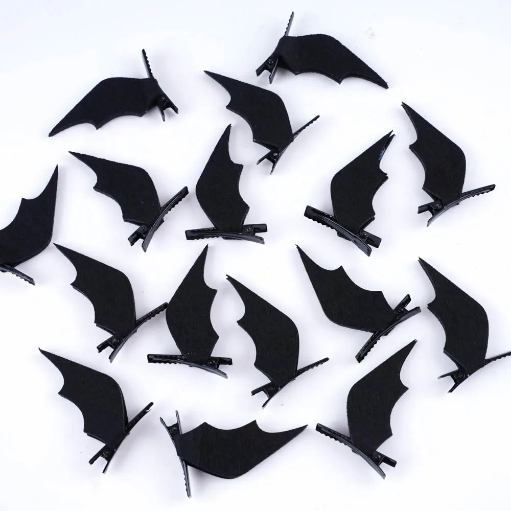 5 Paare/los Mode Punk Teufel Grips Schwarz Fledermaus Flügel Haar Clip Mädchen Kleid-up Haarspange Cosplay Partei Headwear Zubehör geschenke – Detail 5