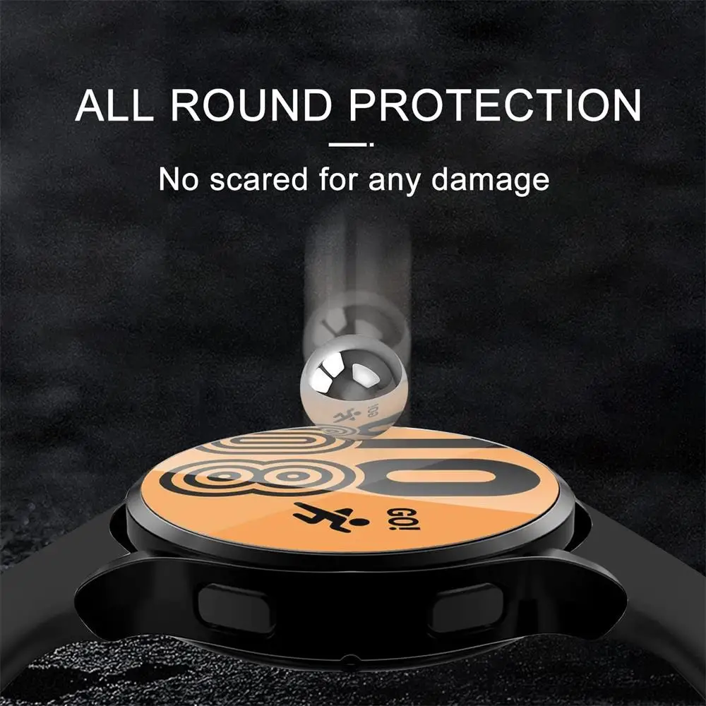 Deluxe Tempered Glass Protective Bumper Case with Screen Shield