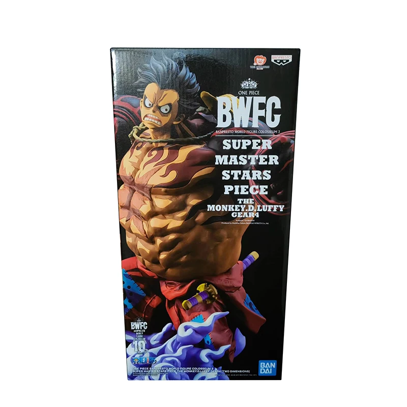 Banpresto One Piece Banpresto World Figure Colosseum 3 Super Master Stars  Piece The Monkey D. Luffy Gear4 Two Dimensions Figure red