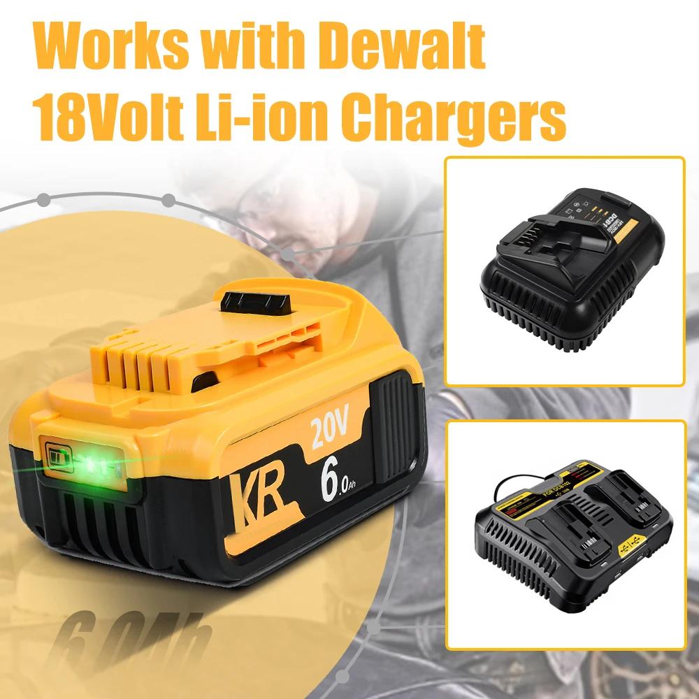 Dewalt Replacement Battery For DeWalt 20V 20 Volt Max