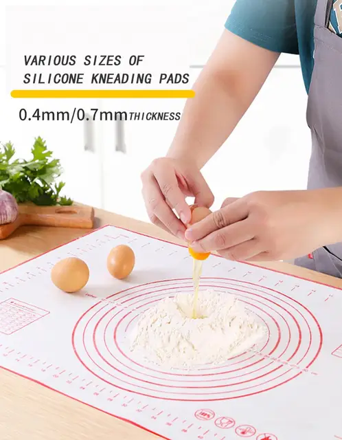 1pc Planche à pétrir en silicone, Tapis de pâtisserie en silicone