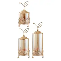 Glass Candy Jar Candy Storage Container Creative European Style Elegant Candy Jar for Living Room Office Holiday Desk Decor 1