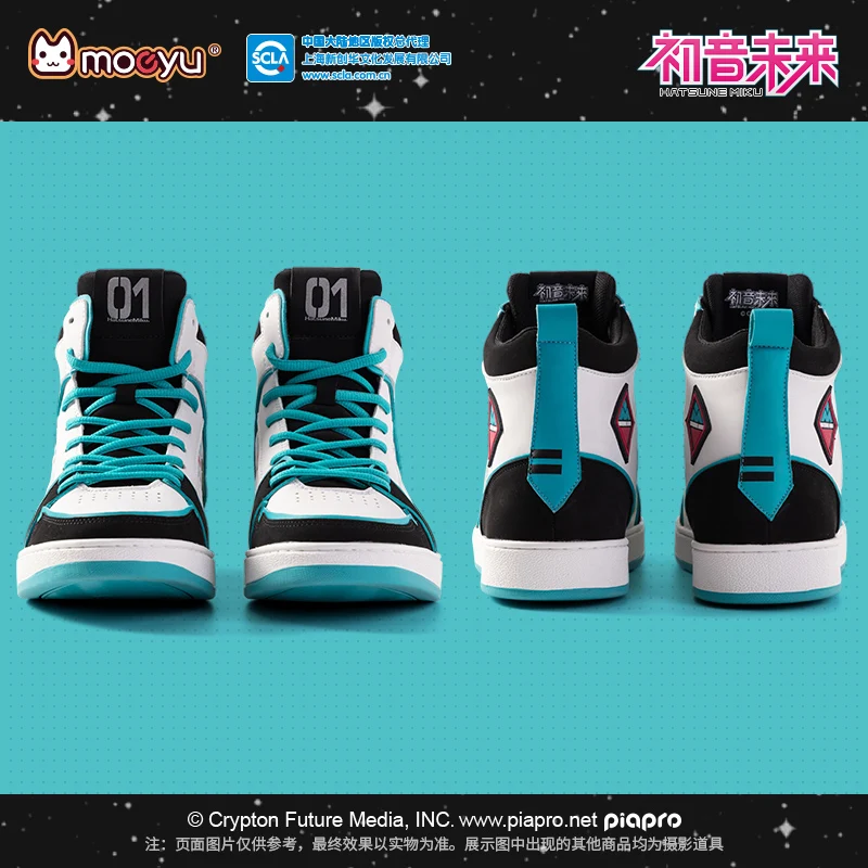 Cosplay Shoes Moeyu Hatsune Miku For Men Women Tennis Sport
