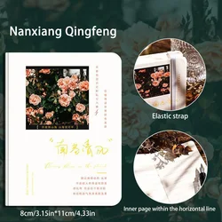 Retro Style Mini Pocket - Sized Notebook with 96 Lined Pages - High - Quality Thick Paper for Diary and Notepad Use (WHITE)