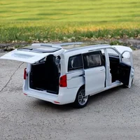 1:32 Diecast Benz V260 Business MPV Alloy Car Model Sound Light Pull Back Car Simulation Boy Toy Decoration 2