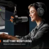 FIFINE USB/XLR Dynamic Microphone with Shock Mount,Touch-mute,Headphone Jack&Volume Control,for PC or Sound Card Recording -K688 14 FIFINE USB/XLR Dynamic Microphone with Shock Mount,Touch-mute,Headphone Jack&Volume Control,for PC or Sound Card Recording -K688 14