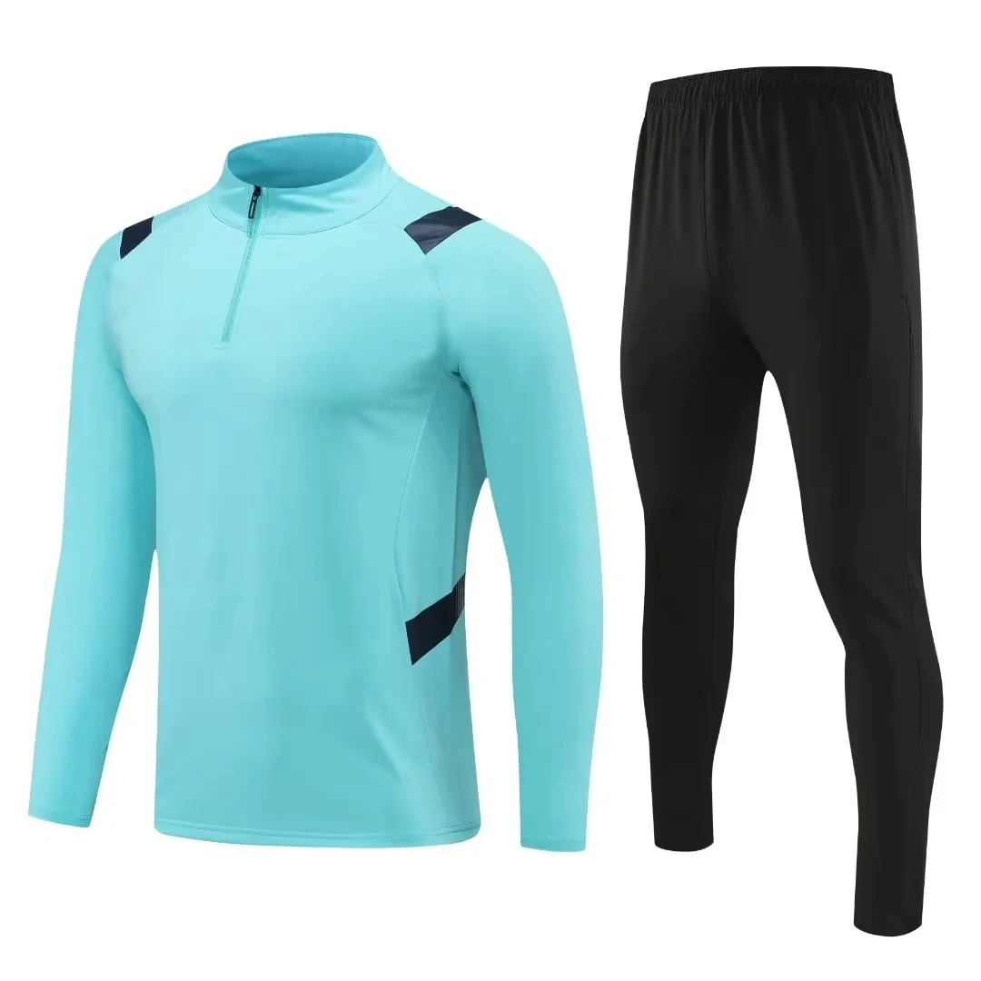 Adults Soccer Tracksuit Winter Men's Long Sleeves Training Suit Warm Up Soccer Training Sportswear
