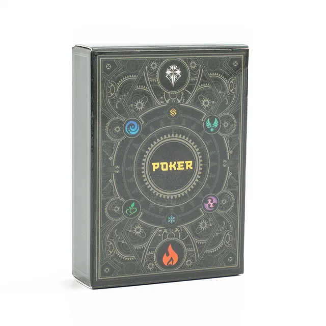 56PCS Genshin Impact Playing Cards  board games Thunder General Bronzing Card Set Two dimensional Game Poker 9.3*6.5cm 2