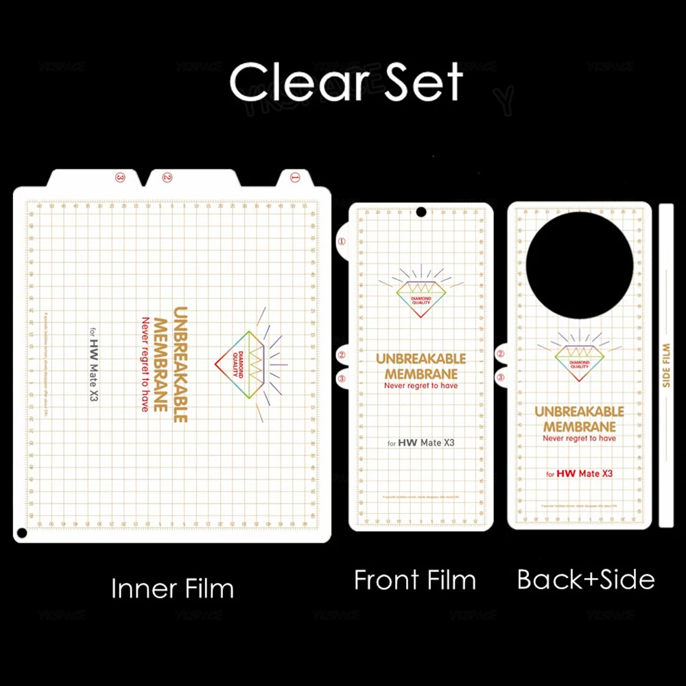 Clear HD Soft Frosted Screen Protector - Inner & Outer Full Coverage Hydrogel Film