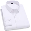 Men Shirts Long Sleeved Dress Shirts Men's Long Sleeved Shirt Classic Solid Color Business Formal Social Black white Shirts