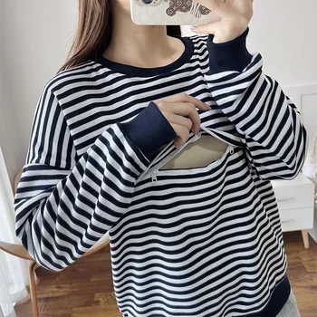 Hoodies Clothes For Nursing Mother Casual Breastfeeding Clothes Sweatshirts Pregnancy Clothes For Maternity Nursing Sweatshirt 3