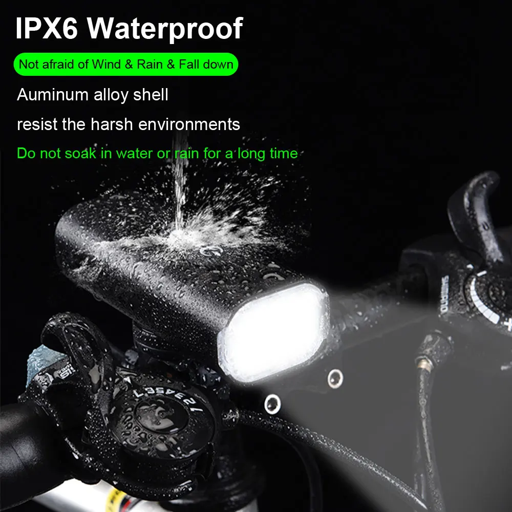 8000 Lumens Bike Helmet Light Rechargeable – 7 Modes, IPX6 Waterproof, Adjustable Mount - View #4