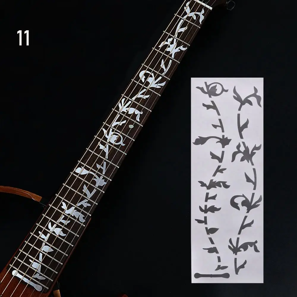 Instrument Decorations: Ultra Thin Cross Inlay Fretboard Stickers for Electric Guitar Accessories