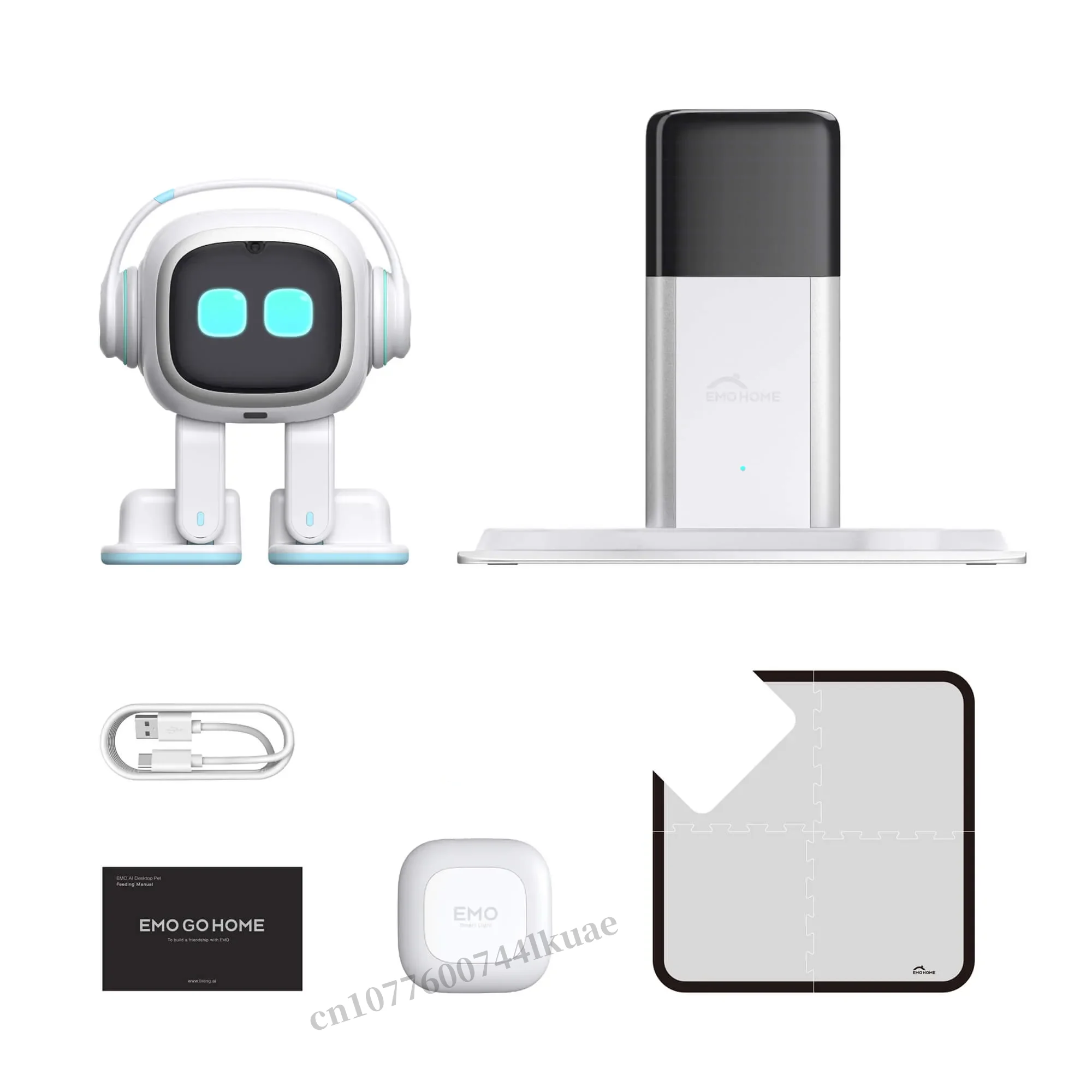 White EMO Voice Robot Smart AI Companion Interactive Talking