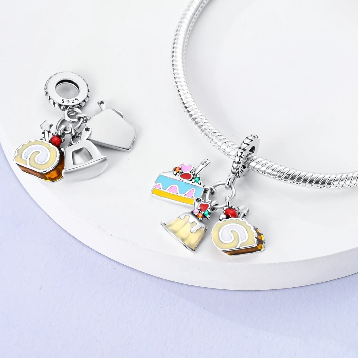 925 Sterling Silber Traum ballon Einhorn Zirkonium Charm Anhänger Perlen baumeln für Armband Halskette DIY edlen Schmuck – Detail 35