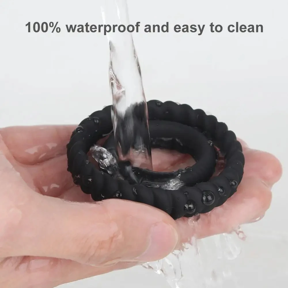 Penis Ring Penis Ring Silicone Semen Lock Ring Delay Ejaculation Sex Toys For Men Couples