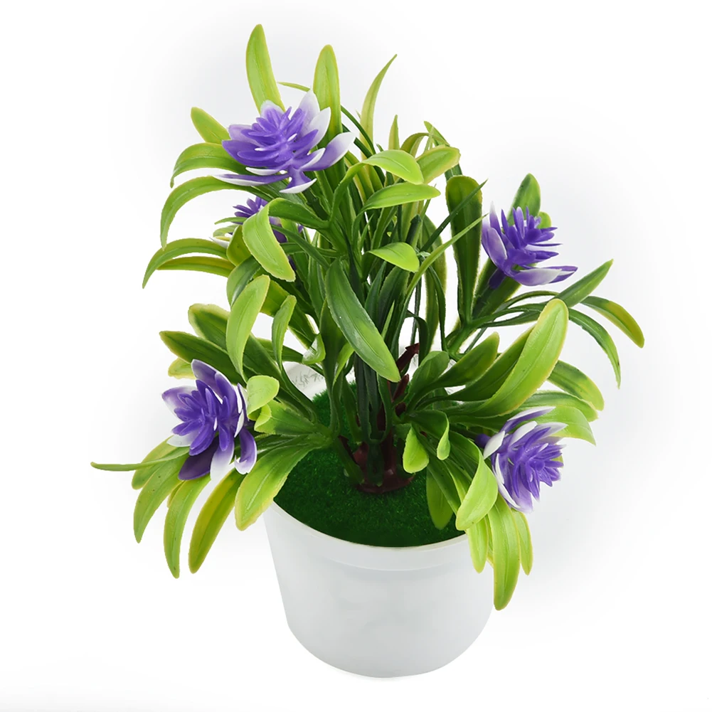 Künstliche Topfpflanzen Simulierte Blumen Blumentopf Außengarten Tischdekoration Raumornament Bonsai Heimdekoration – Detail 26