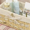 Fabric Lining Storage Basket Imitation Rattan Weaving Desktop Sorting Cosmetics Sundries Toy Storage Basket Cabinet Organizer 6