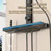 Grey Bathroom Shower Set Waist Spray Smart Digital Display Shower Faucet Full Set Hotel Apartment Bathtub Rainfall Shower System 2