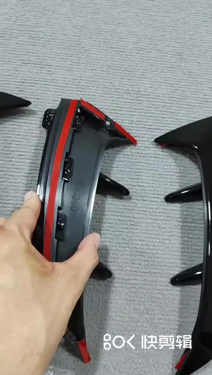 Voiture Becquets Avant Pour Mercedes Benz A-Class W177 A180 A200 A35 AMG 2019-2022, Aileron De Lèvre De Pare-Chocs Avant Séparateur Diffuseur Kit, Décoration Accessoires,B/Carbon Fiber Look