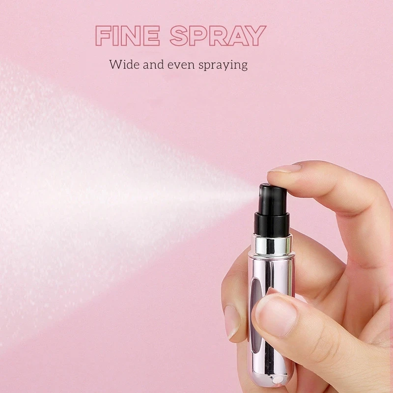5ml High-Grade Empty Refillable Perfume Crystal Bottom Bottle Cosmetic Containers Parfum Atomizer Spray Dispenser Portable refillable perfume bottle