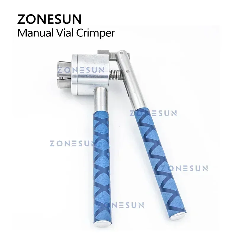 ZONESUN Perfume Bottle Crimper Manual Handheld Vial Capping Crimper Spray Caps Sealing Tool Aluminum Alloy ZS-PBC1 perfume bottle capping tool