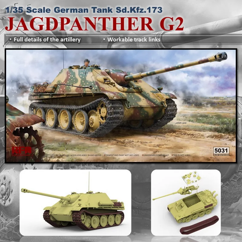[Modello Di Campo Di Segale] Modello Ryefield Rfm Rm-5031 1/35 Sd.Kfz.173 Jagdpanther G2