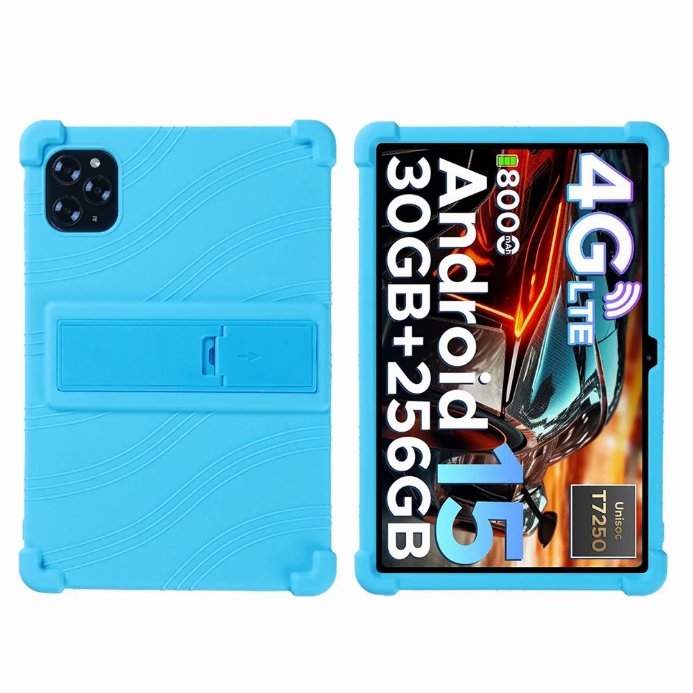 Shockproof Soft Silicon Protective Tablet Cover with Stand