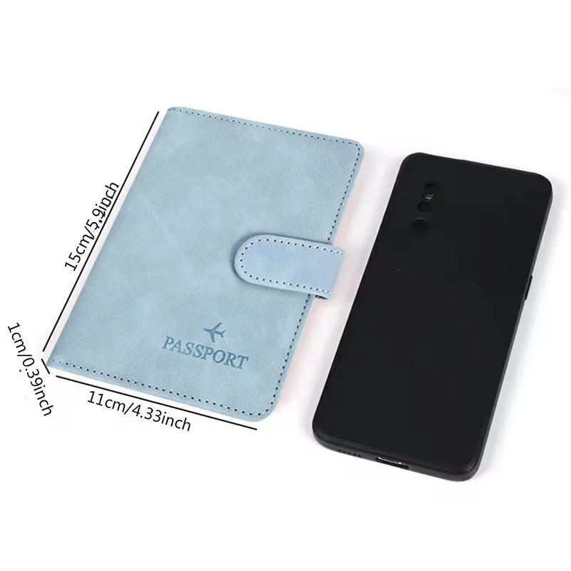 Custodia per passaporto Porta passaporto da viaggio RFID Nuovo portafoglio per passaporto ID Porta carte di credito Portafoglio da viaggio Accessori da viaggio - immagine 3
