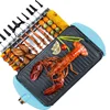 HRG2013 Barbecue Grill 360 Degree Automatic Rotating Barbecue Machine Hot Pot Barbecue Skewers Multi-Function Grill 5