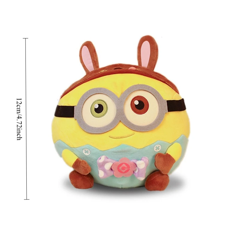 Hot New 12cm Minions Characters Yellow Plush Toys Bob Stuart Soft Dolls Toys & Hobbies Christmas Birthday Gifts - 5
