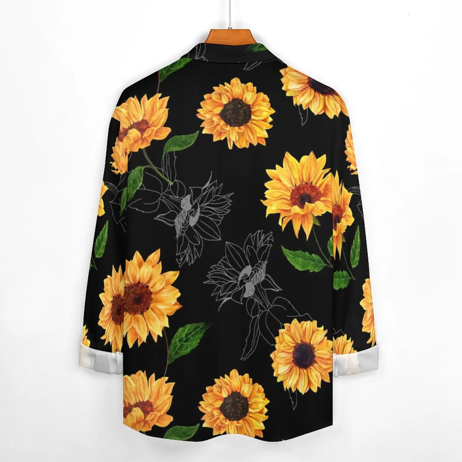 Girasoles Para Mujer Blusas De Girasoles Transparentes Blusas De