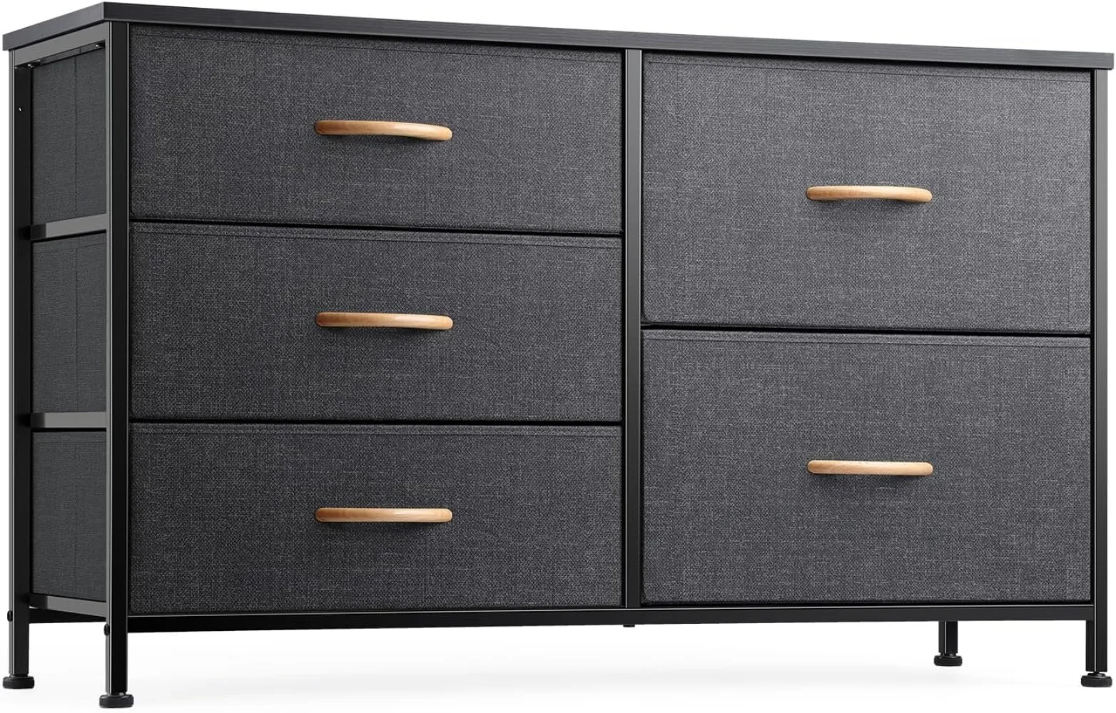 

Nicehill Dresser for Bedroom with 5 Drawers, Storage Drawer Organizer, Wide Chest of Drawers for Closet, Clothes, Kids, Nursery