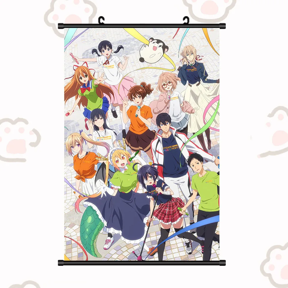 Anime Tsurune Tsunagari No Issha Narumiya Minato Takehaya Seiya Poster  Cosplay Scroll Mural Wall Hanging Poster Otaku Home Decor