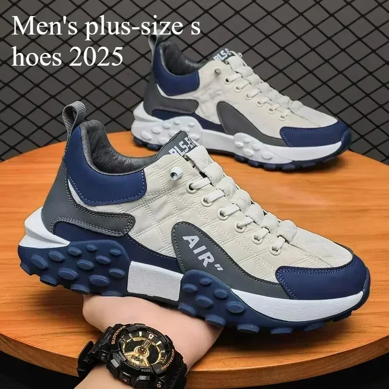 / Stylish Men's Vulcanize Shoes for Leisure and Running in 2025/ Thick-Soled Casual Sneakers/ - 3